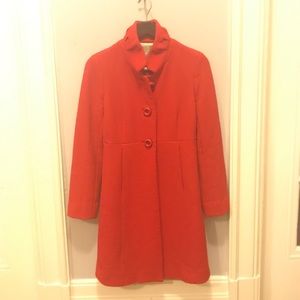 Red J.Crew Coat